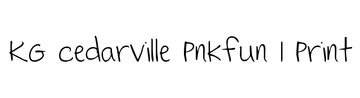 KG Cedarville Pnkfun 1 Print  नि: शुल्क फ़ॉन्ट्स डाउनलोड