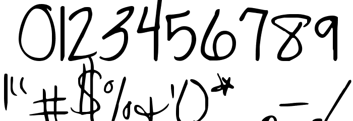 KG Cedarville Pnkfun 1 Print Font OTHER CHARS