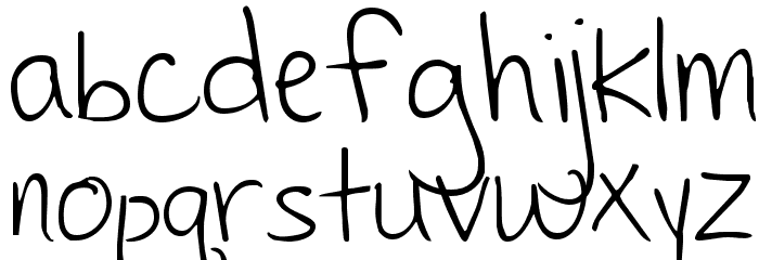 KG Cedarville Pnkfun 1 Print Font LOWERCASE