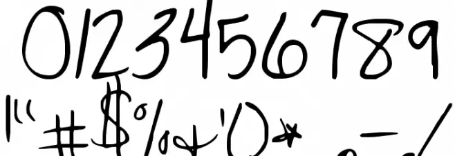 KG Cedarville Pnkfun1 Cursive Font OTHER CHARS