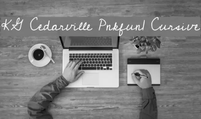 KG Cedarville Pnkfun1 Cursive Font examples