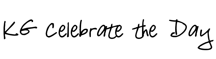 KG Celebrate the Day Font