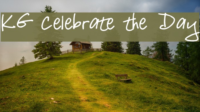 KG Celebrate the Day Font examples
