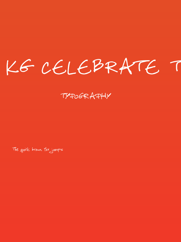 KG Celebrate the Day Poster