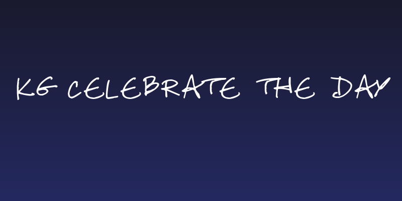 KG Celebrate the Day Social Header