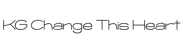 KG Change This Heart  font caratteri gratis