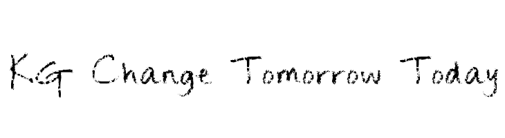 KG Change Tomorrow Today  Free Fonts Download