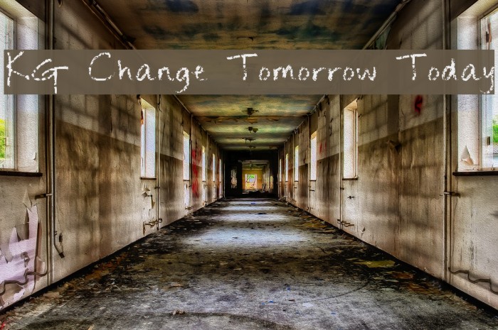 KG Change Tomorrow Today Example 1