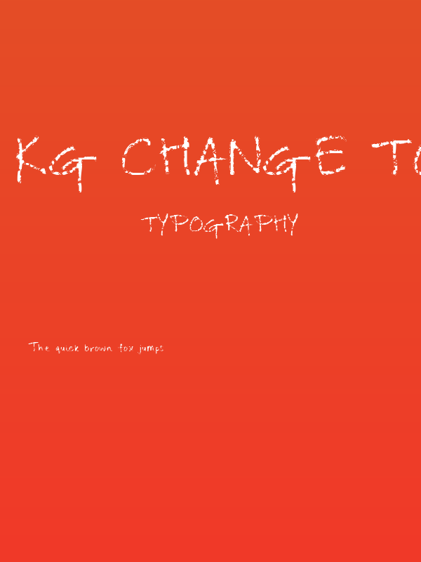 KG Change Tomorrow Today Poster