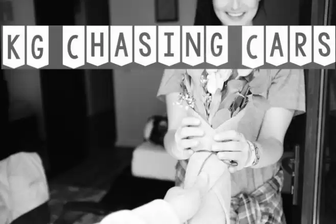 KG Chasing Cars Font examples