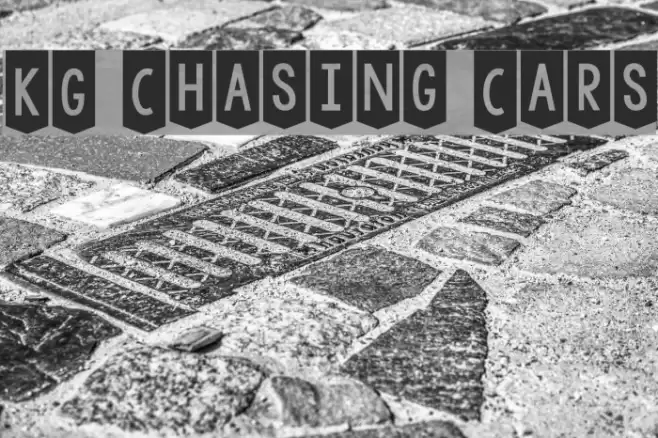 KG Chasing Cars Font examples