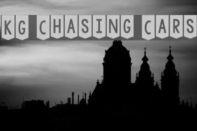 KG Chasing Cars Font examples