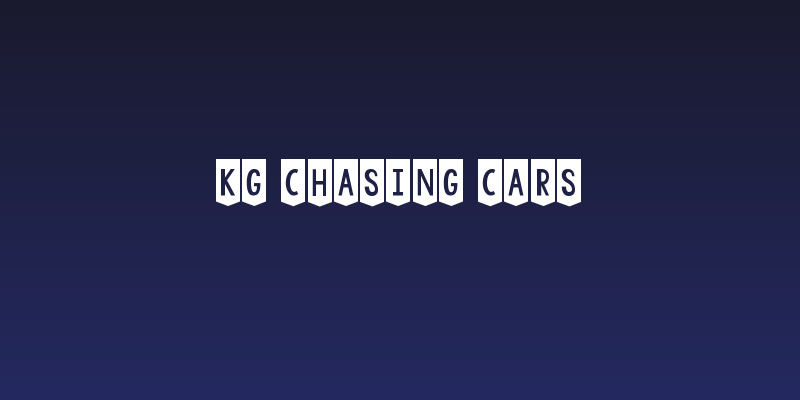 KG Chasing Cars Social Header