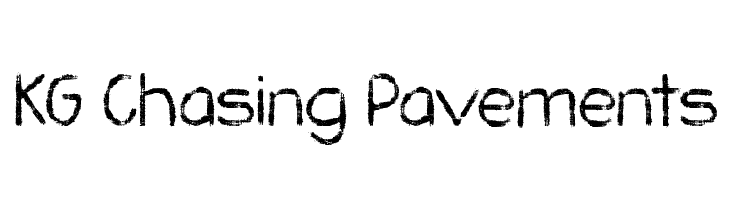 KG Chasing Pavements Font
