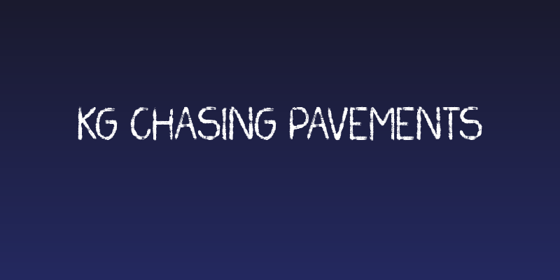 KG Chasing Pavements Social Header