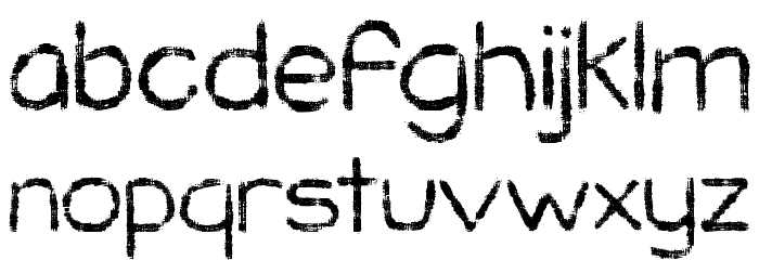 KG Chasing Pavements Font LOWERCASE