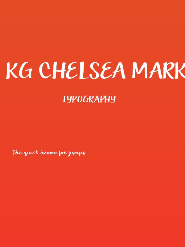 KG Chelsea Market Script Poster