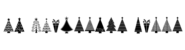 KG Christmas Trees  नि: शुल्क फ़ॉन्ट्स डाउनलोड