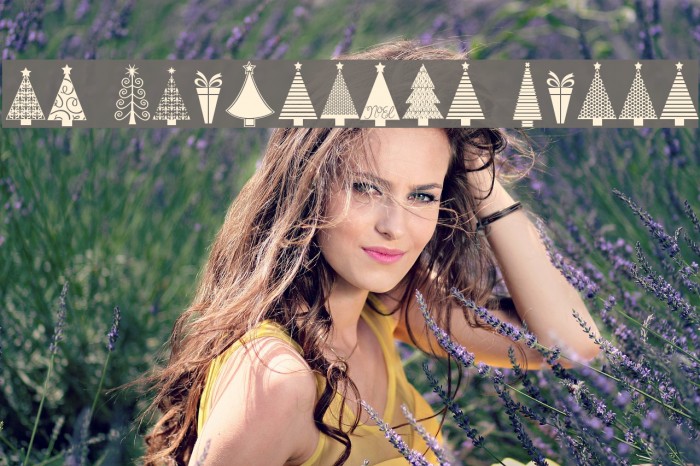 KG Christmas Trees Font examples