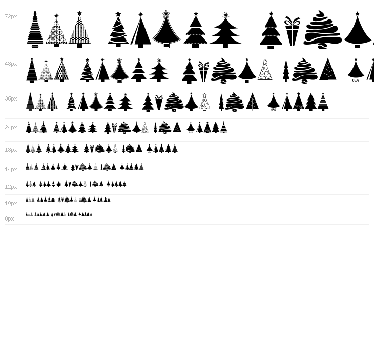 KG Christmas Trees Waterfall