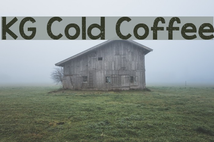 KG Cold Coffee Шрифта examples
