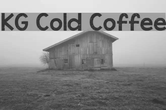KG Cold Coffee Шрифта examples
