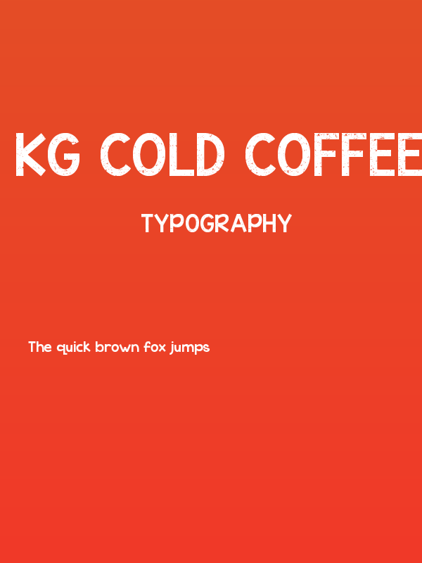 KG Cold Coffee Poster