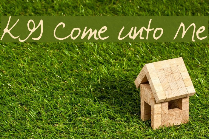 KG Come unto Me Font examples
