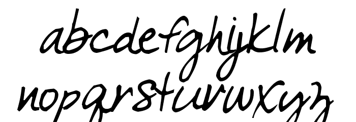 KG Come unto Me Font LOWERCASE