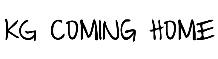 KG Coming Home  font caratteri gratis