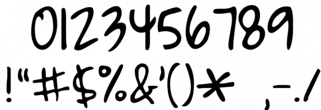 KG Coming Home Font OTHER CHARS