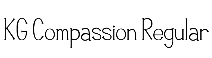 KG Compassion Regular Font