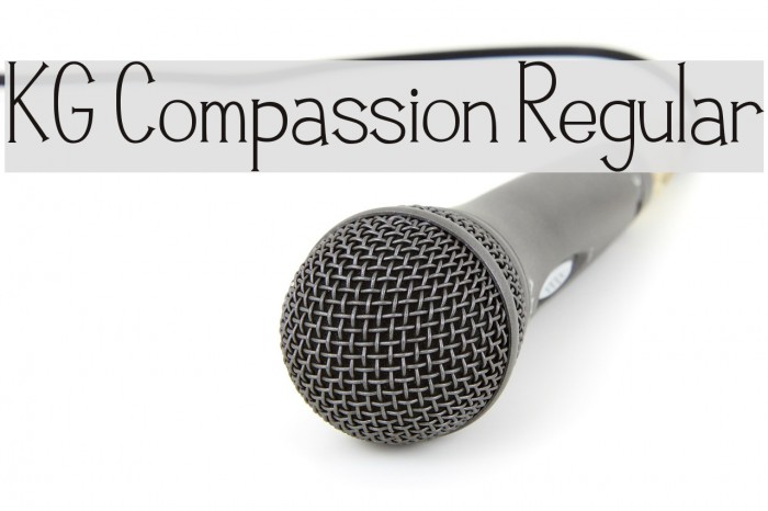 KG Compassion Regular Font examples