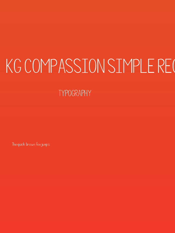 KG Compassion Simple Regular Poster