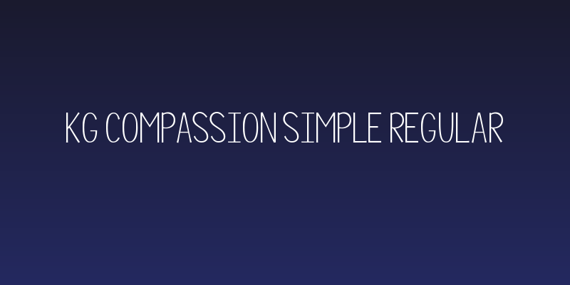 KG Compassion Simple Regular Social Header