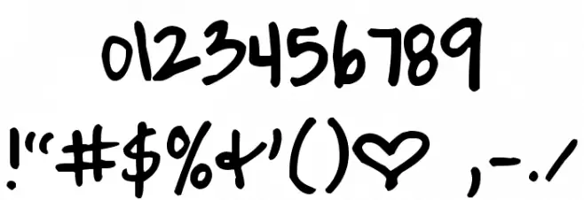 KG Complete in Him Font OTHER CHARS