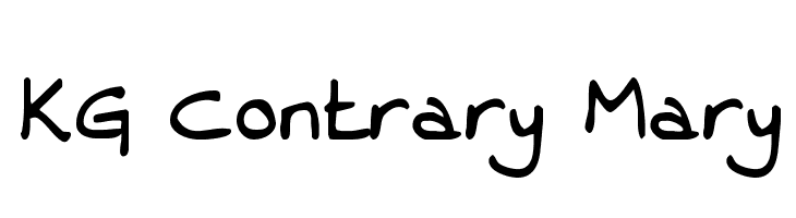 KG Contrary Mary  font caratteri gratis