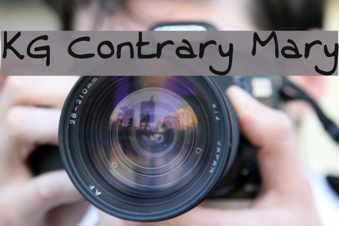 KG Contrary Mary Example 3