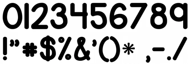 KG Corner of the Sky Font OTHER CHARS