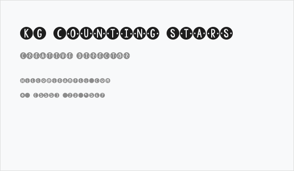 KG Counting Stars Business Card