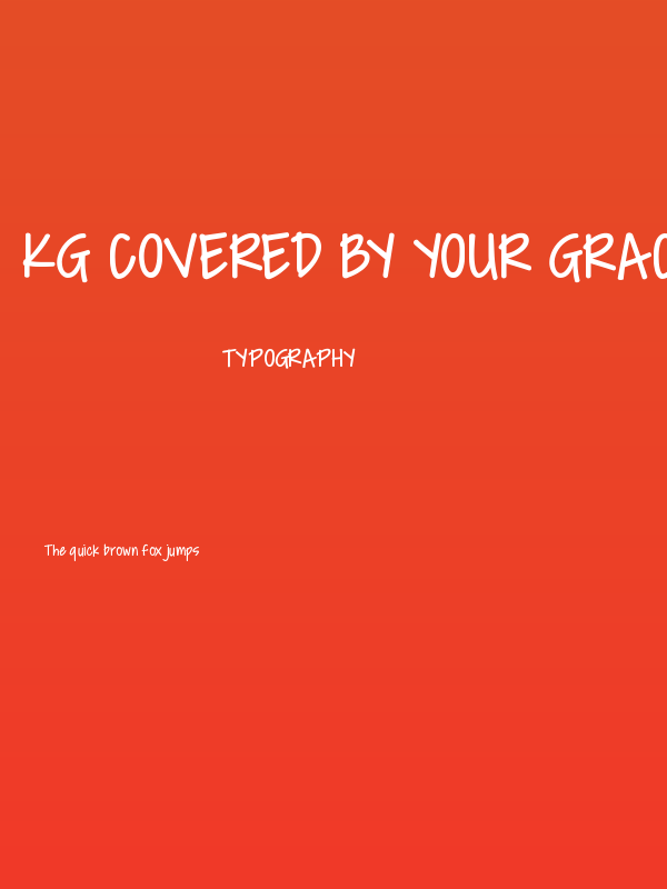 KG Covered By Your Grace Poster