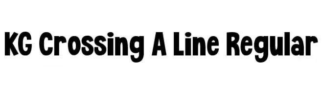 KG Crossing A Line Regular  Fuentes Gratis Descargar