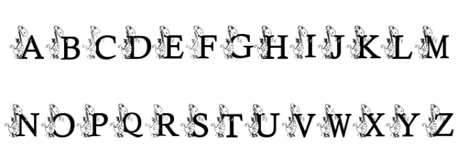 KG DRAGON Schriftart Groß