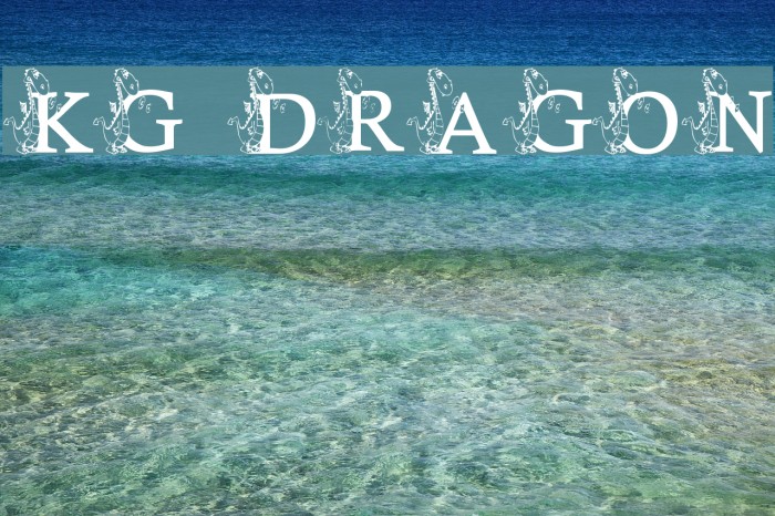 KG DRAGON Font examples