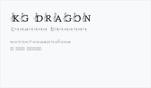 KG DRAGON Business Card