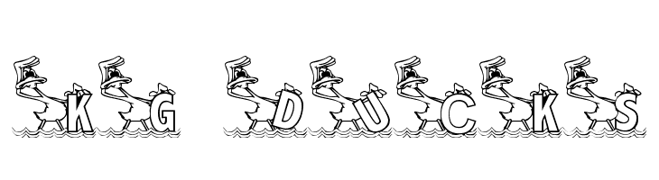 KG DUCKS2  フリーフォントのダウンロード