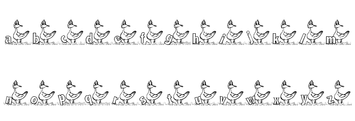 KG DUCKS2 Font LOWERCASE