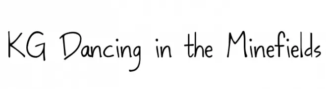 KG Dancing in the Minefields  Frei Schriftart Herunterladen