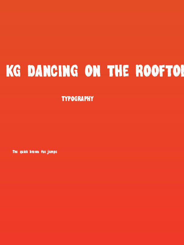 KG Dancing on the Rooftop Poster