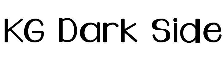 KG Dark Side Font